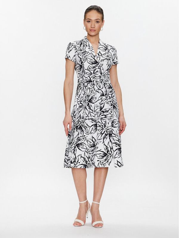 Joseph Ribkoff Joseph Ribkoff Рокля тип риза 231045 Бял Regular Fit