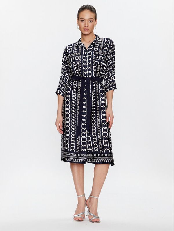 Joseph Ribkoff Joseph Ribkoff Рокля тип риза 231288 Тъмносин Regular Fit