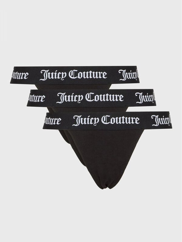 Juicy Couture Juicy Couture Комплект 3 чифта бикини бразилиана Diddy JCLRU123543 Черен