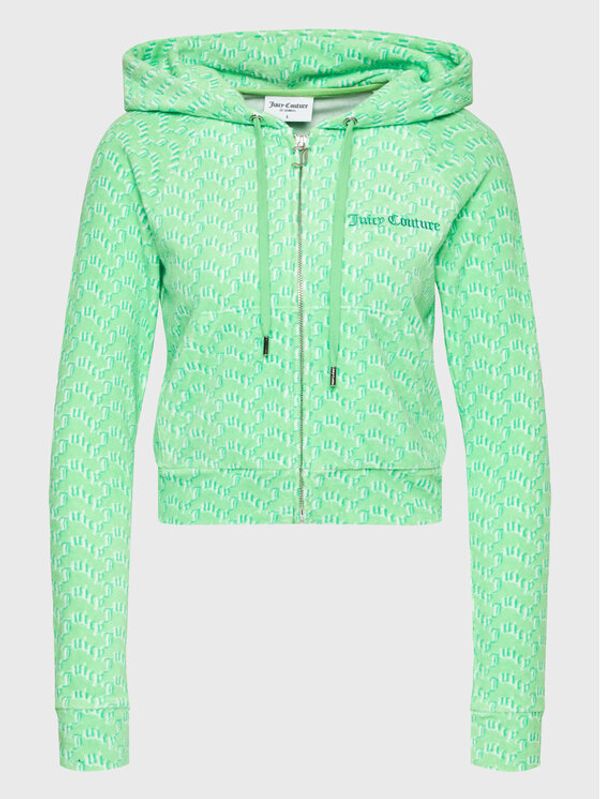 Juicy Couture Juicy Couture Суитшърт Madison JCWBJ123311 Зелен Regular Fit