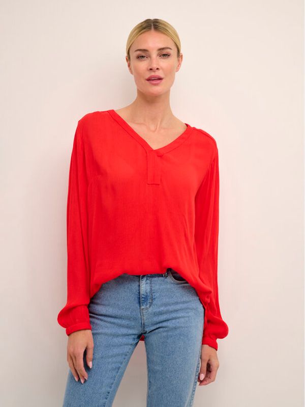 Kaffe Kaffe Блуза Amber 501032 Червен Regular Fit