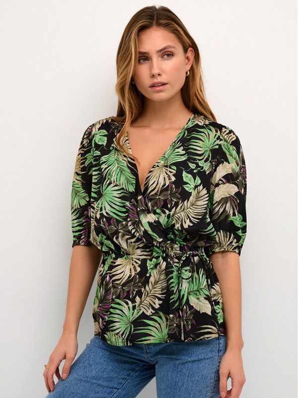 Kaffe Kaffe Блуза Lulu 10507446 Зелен Regular Fit