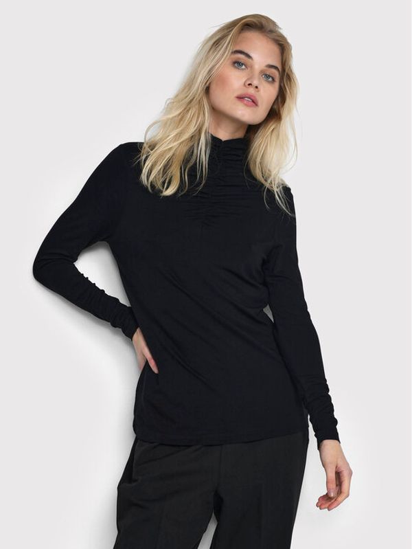 Kaffe Kaffe Блуза Silvi 10506861 Черен Slim Fit