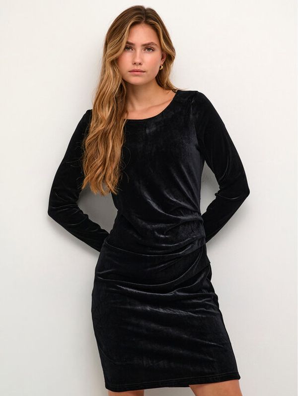 Kaffe Kaffe Ежедневна рокля Elly 10501495 Черен Slim Fit