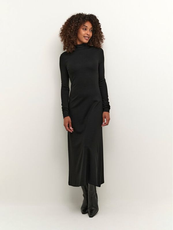 Kaffe Kaffe Ежедневна рокля Emily 10506928 Черен Slim Fit