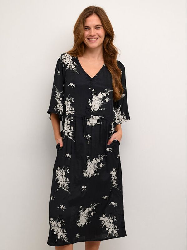 Kaffe Kaffe Ежедневна рокля Gilla 10507283 Черен Loose Fit