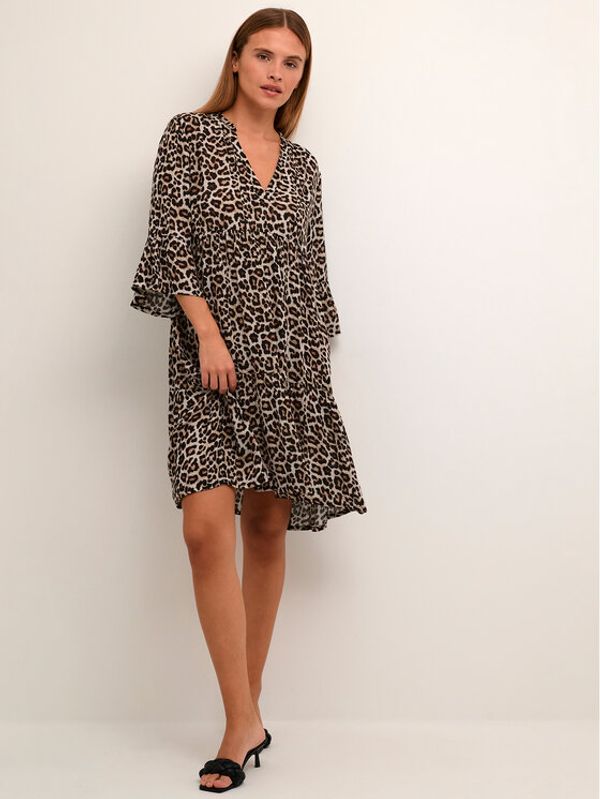 Kaffe Kaffe Ежедневна рокля Isolde Amber 10507512 Сив A-Line Fit