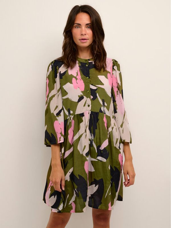 Kaffe Kaffe Ежедневна рокля Rosa 10507161 Зелен A-Line Fit