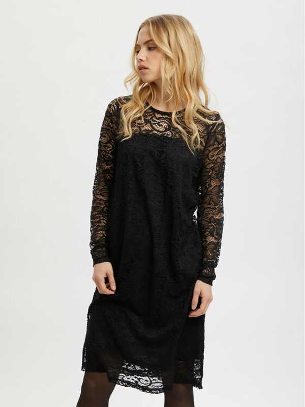 Kaffe Kaffe Ежедневна рокля Sita Lace 10506029 Черен Regular Fit