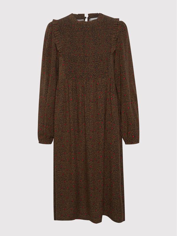 Kaffe Kaffe Ежедневна рокля Vilera 10506844 Кафяв Regular Fit