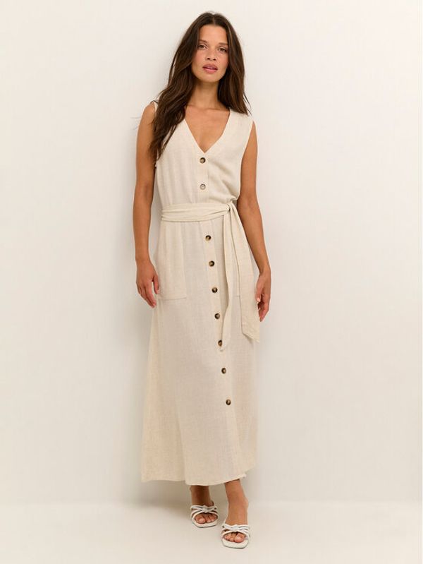 Kaffe Kaffe Лятна рокля Liny 10507532 Бежов Relaxed Fit