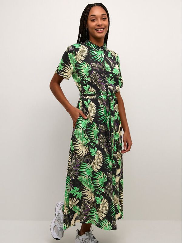 Kaffe Kaffe Лятна рокля Loraina 10507470 Зелен Regular Fit