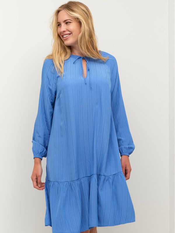 Kaffe Kaffe Лятна рокля Silvia 10507360 Син A-Line Fit