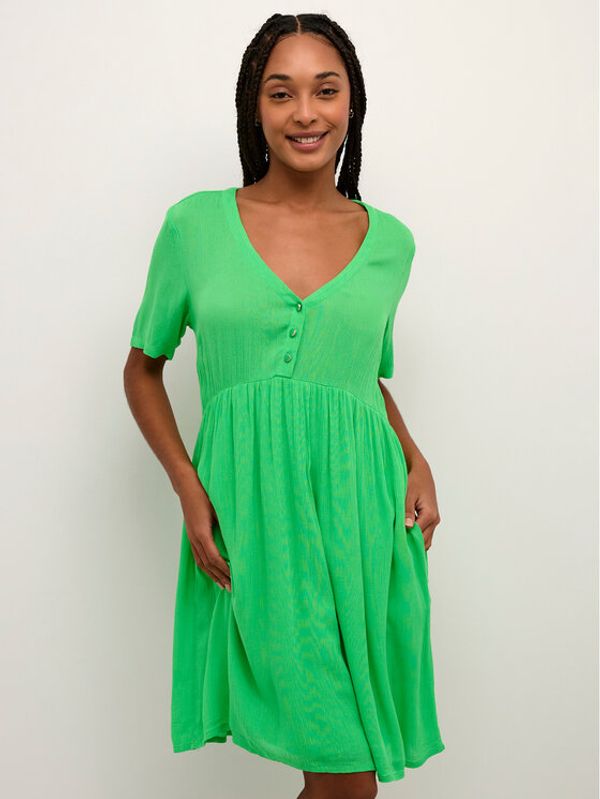 Kaffe Kaffe Лятна рокля Tara 10507499 Зелен A-Line Fit