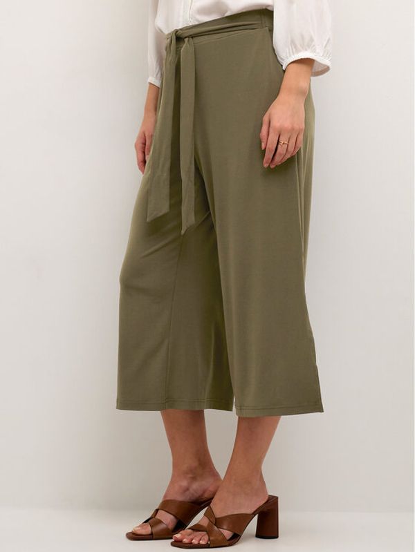 Kaffe Kaffe Панталони тип кюлоти Malli 10503140 Зелен Loose Fit