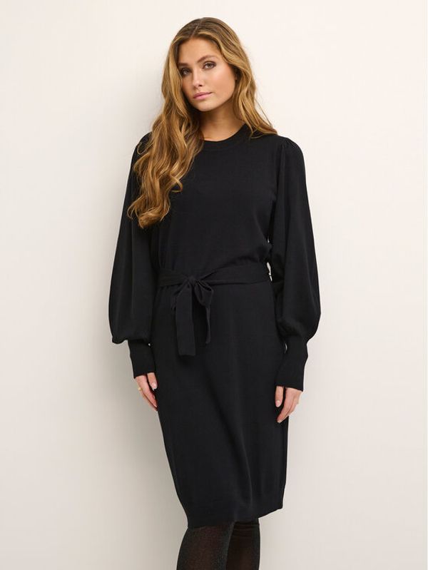 Kaffe Kaffe Плетена рокля Kajees 10506961 Черен Regular Fit