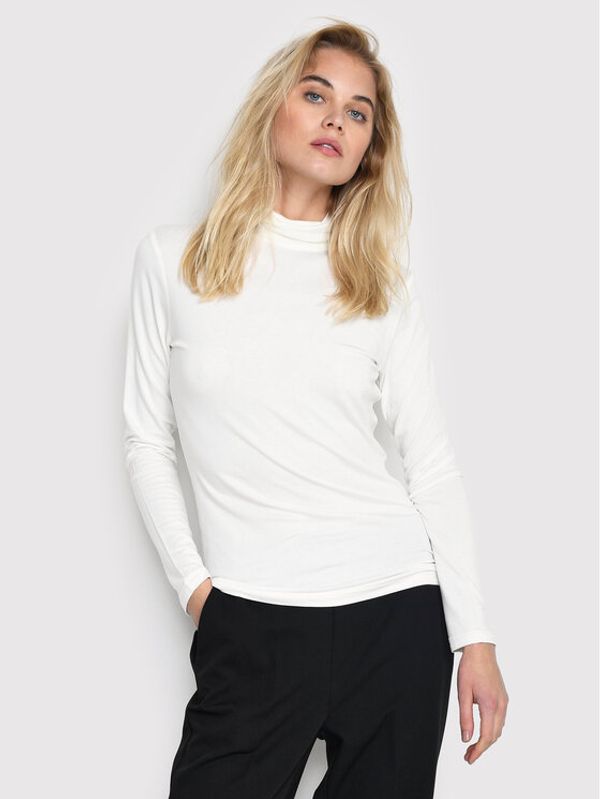 Kaffe Kaffe Поло Yoko 10502810 Бял Tight Fit