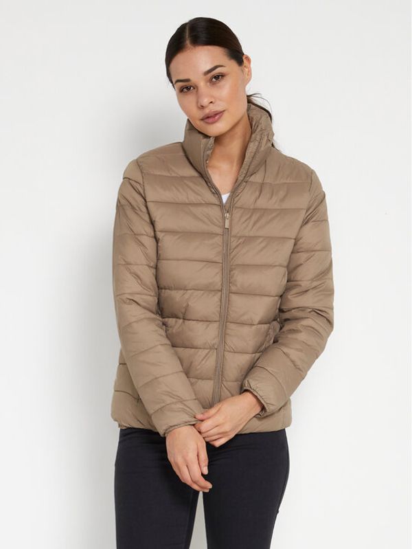 Kaffe Kaffe Пухено яке Lora 10506103 Бежов Tight Fit