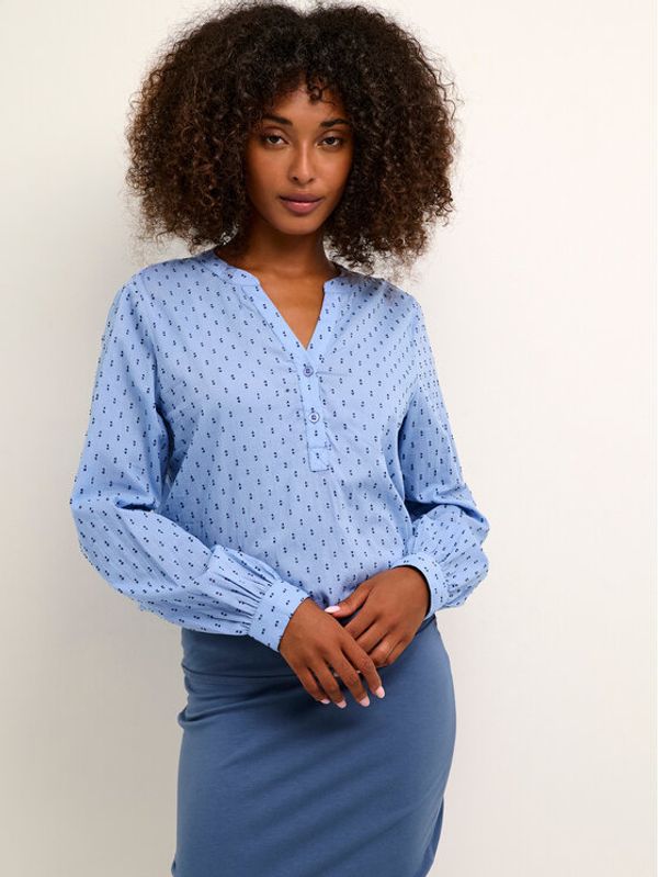 Kaffe Kaffe Риза Silona 10506120 Син Regular Fit