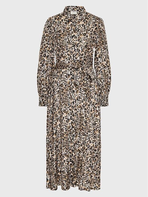 Kaffe Kaffe Рокля тип риза Ninna 10507089 Бежов A-Line Fit