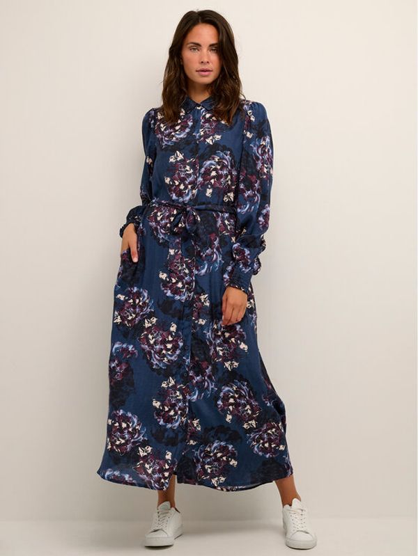 Kaffe Kaffe Рокля тип риза Ninna 10507089 Тъмносин A-Line Fit