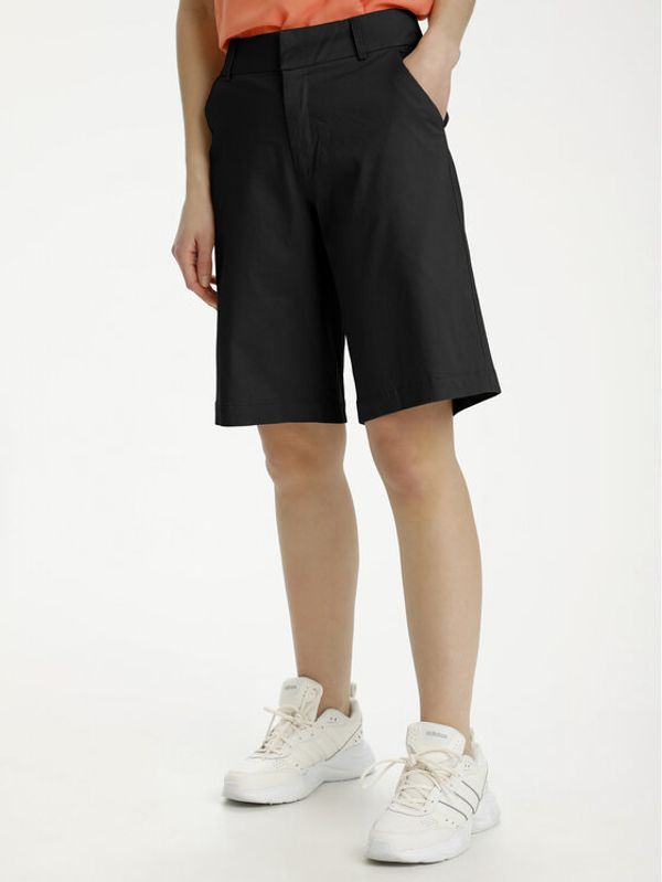 Kaffe Kaffe Шорти от плат Lea 10505457 Черен Regular Fit