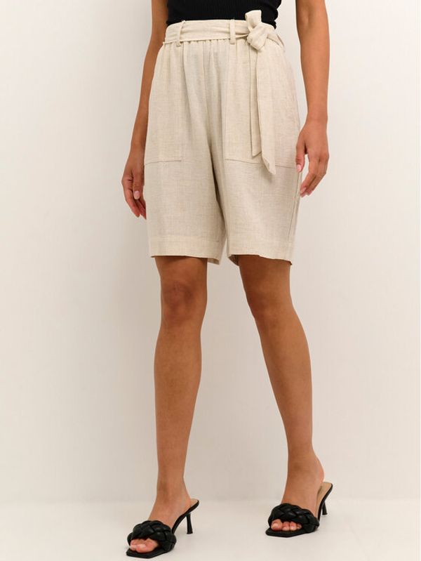 Kaffe Kaffe Шорти от плат Liny 10505493 Бежов Relaxed Fit
