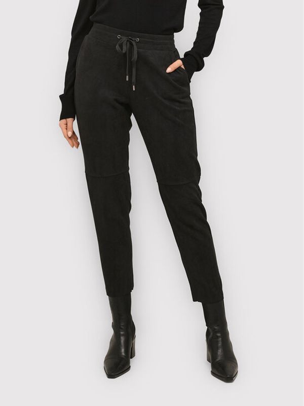 Kaffe Kaffe Текстилни панталони Doria 10505836 Черен Regular Fit