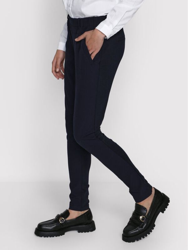 Kaffe Kaffe Текстилни панталони Jillian Sofie 10550504 Тъмносин Slim Fit