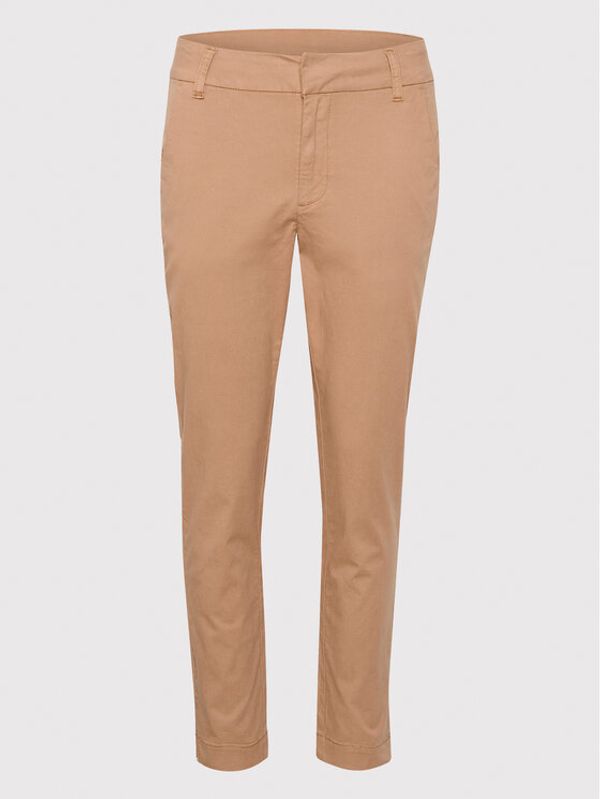 Kaffe Kaffe Текстилни панталони Mette 10506121 Кафяв Regular Fit