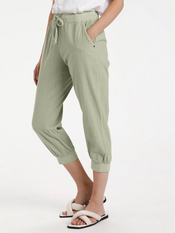 Kaffe Kaffe Текстилни панталони Naya 10502803 Зелен Regular Fit