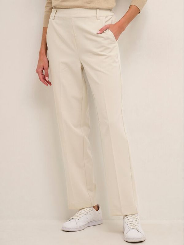 Kaffe Kaffe Текстилни панталони Sakura 10506858 Бял Relaxed Fit