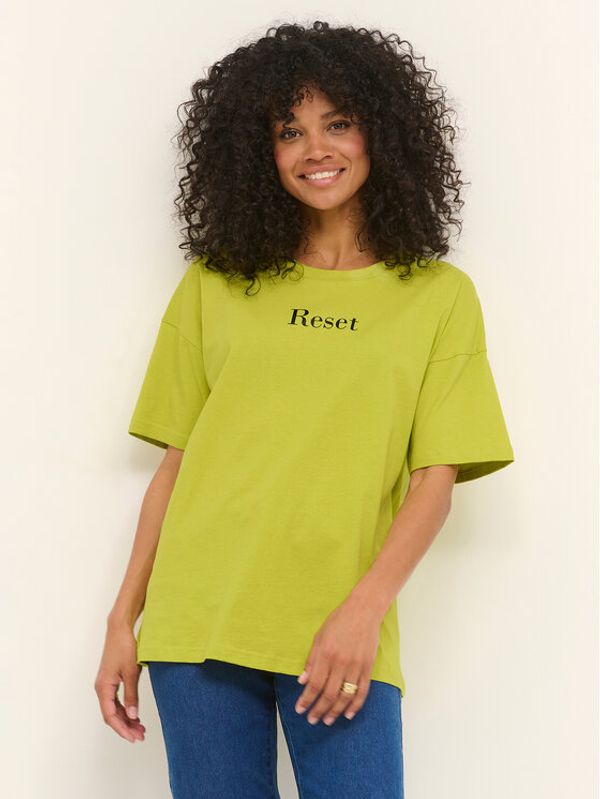 Kaffe Kaffe Тишърт Julia 10507171 Зелен Loose Fit
