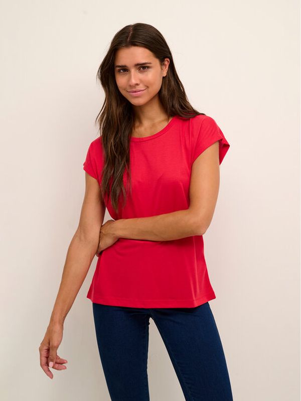 Kaffe Kaffe Тишърт Kalise Marie 10506680 Червен Loose Fit