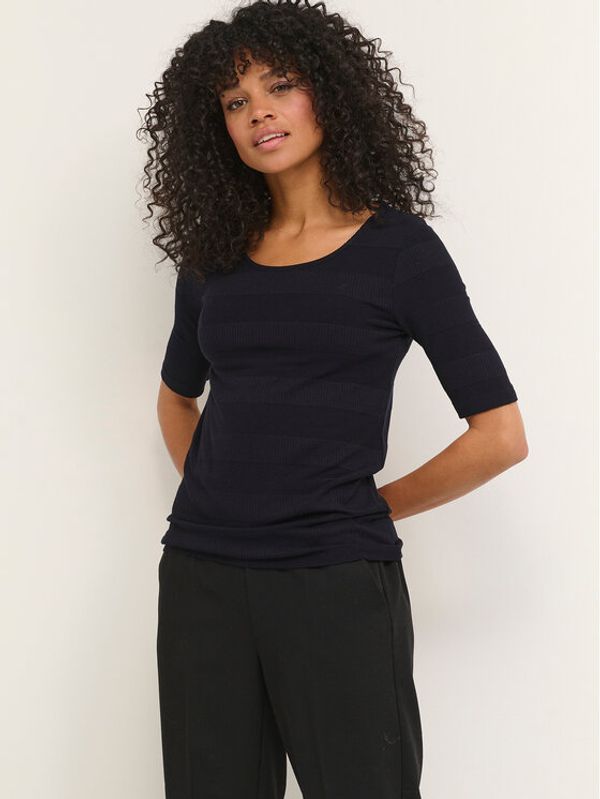 Kaffe Kaffe Тишърт Ria 10506944 Черен Slim Fit