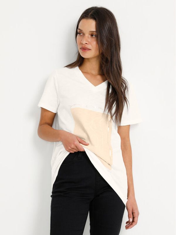 Kaffe Kaffe Тишърт Sissie 10506733 Бял Regular Fit