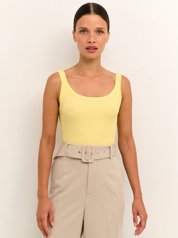 Kaffe Kaffe топ Carna 10507348 Жълт Shaped Fit