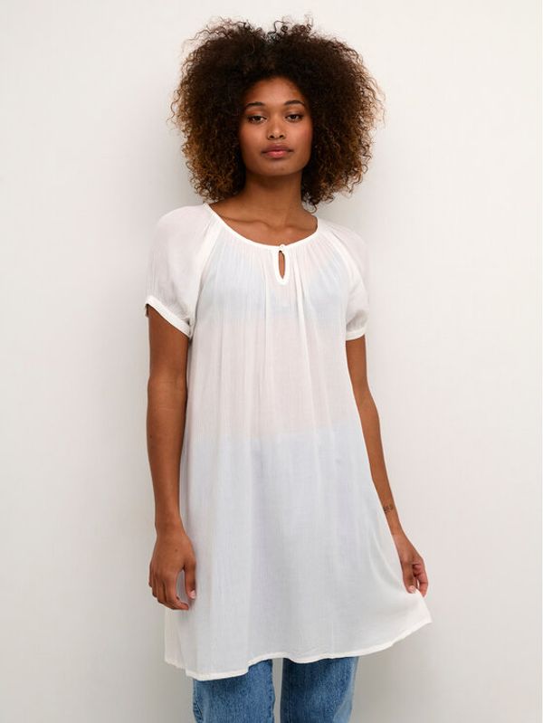 Kaffe Kaffe Туника Amber 501031 Бял Regular Fit