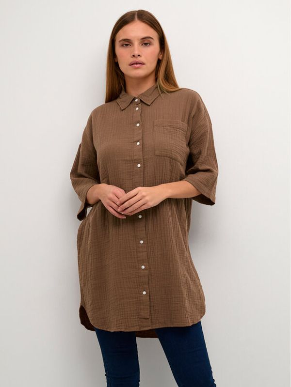 Kaffe Kaffe Туника Silona 10507701 Кафяв Regular Fit