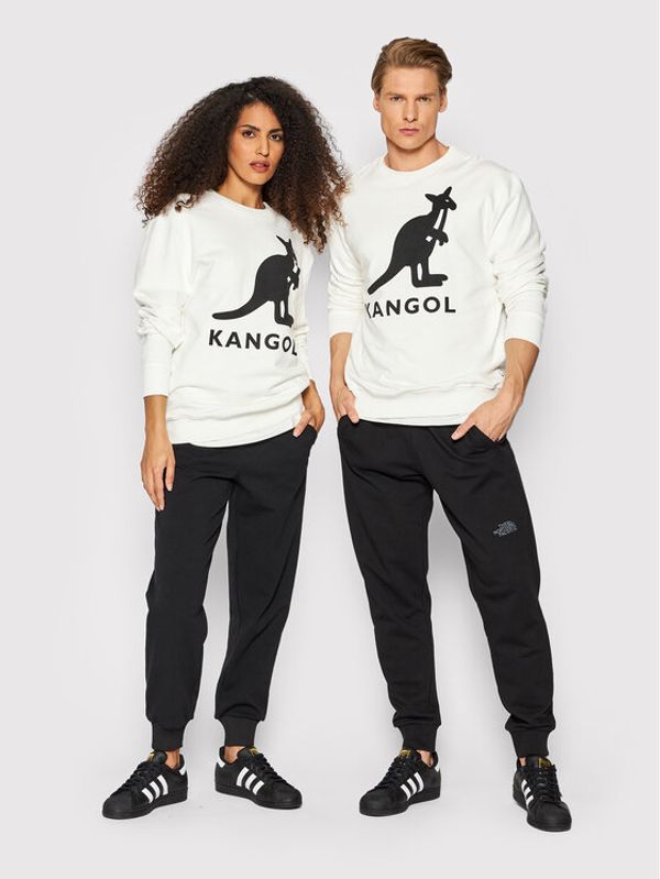 Kangol Kangol Суитшърт Unisex Crew Sweat Essential KLEU003 Бял Regular Fit