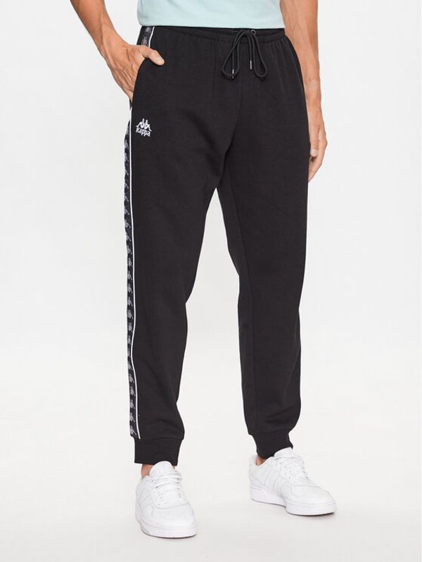 Kappa Kappa Долнище анцуг 313014 Черен Regular Fit