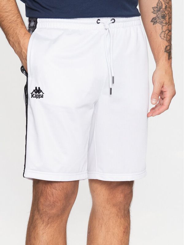 Kappa Kappa Спортни шорти 313019 Бял Regular Fit