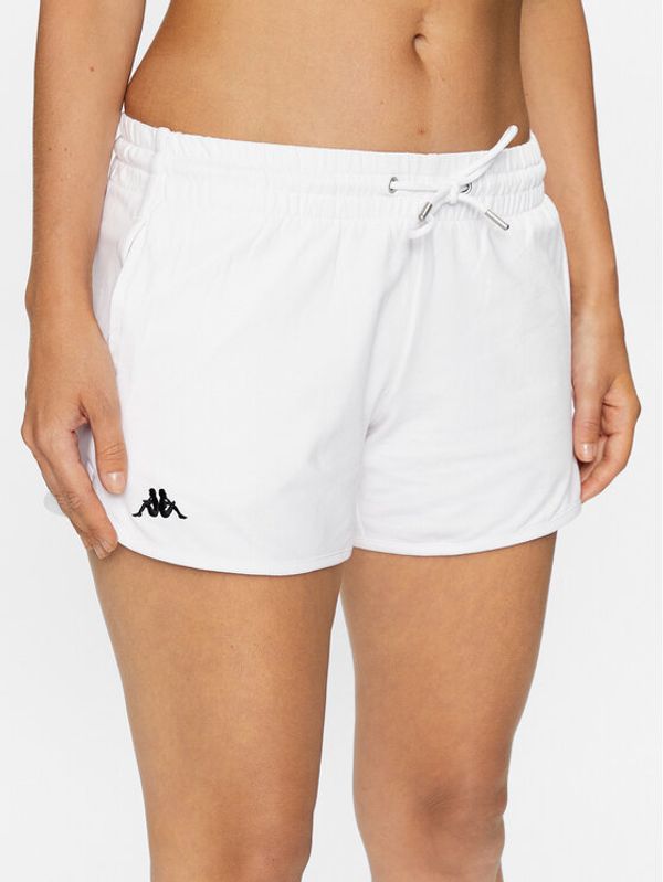 Kappa Kappa Спортни шорти 313037 Бял Regular Fit