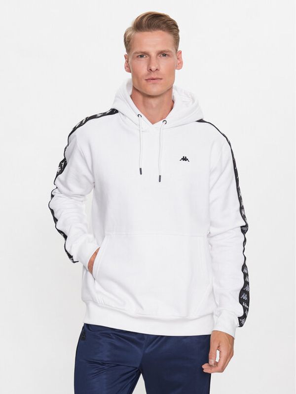 Kappa Kappa Суитшърт 312009 Бял Regular Fit