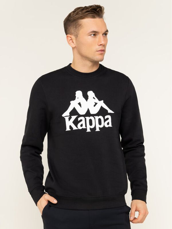 Kappa Kappa Суитшърт 703797 Черен Regular Fit