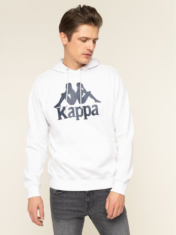 Kappa Kappa Суитшърт 705322 Бял Regular Fit