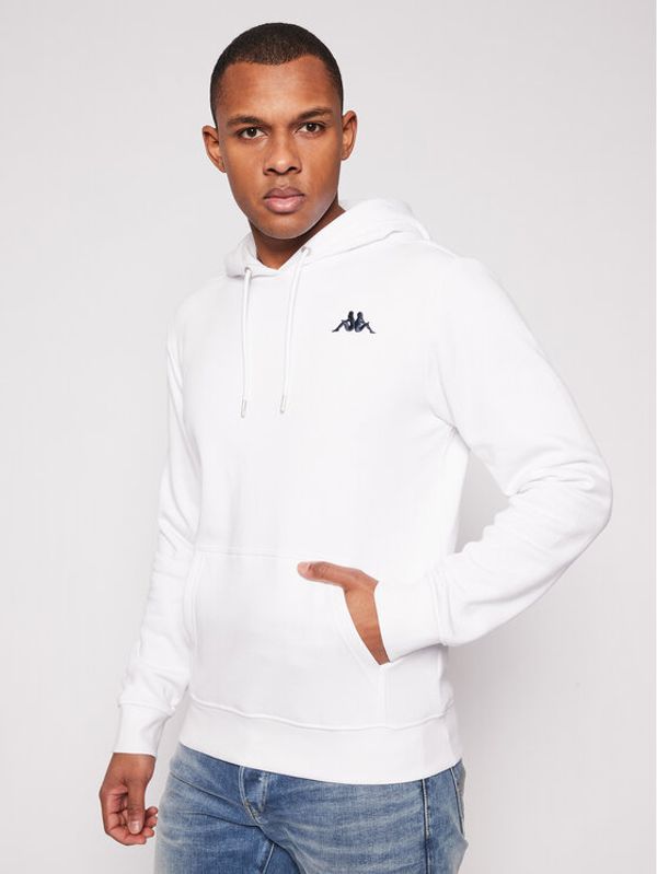 Kappa Kappa Суитшърт 707390 Бял Regular Fit
