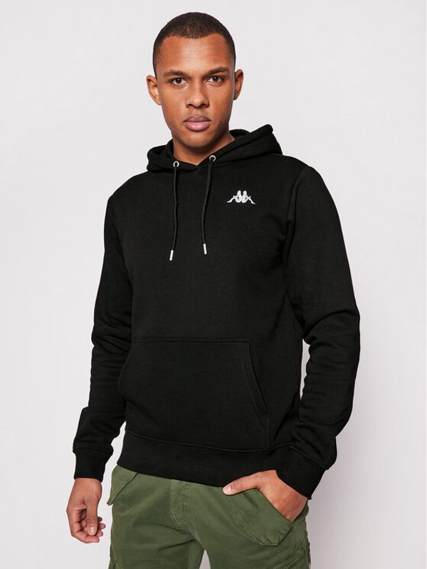 Kappa Kappa Суитшърт 707390 Черен Regular Fit