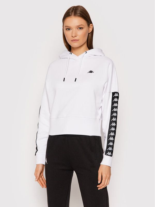 Kappa Kappa Суитшърт Junja 310022 Бял Relaxed Fit