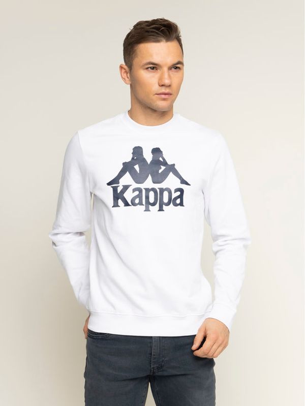 Kappa Kappa Суитшърт Sertum 703797 Бял Regular Fit